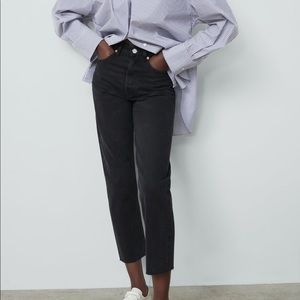 Zara high rise black jeans